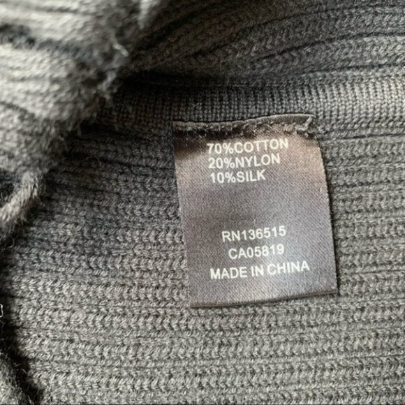 Anthropologie One Grey Day Robert Sweater Distressed Shredded Knit Black Small - Picture 11 of 16